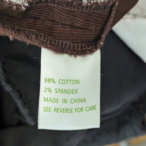 Whimsy Twee Lily Pulitzer Dark Brown Corduroy Gold Accents Mini Skirt Size 6 - Picture 9 of 9